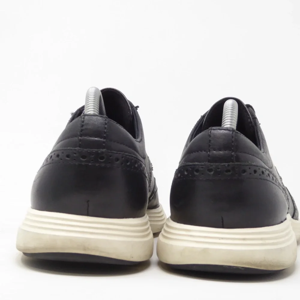 Cole Haan Grand Tour Mens Wingtip Oxford Shoes Black Leather C29413 10M